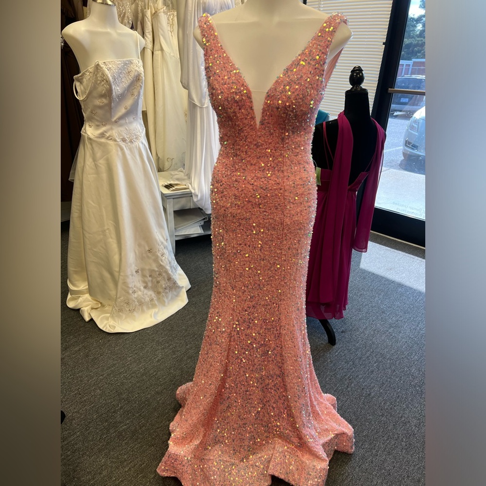 Pink Sequined Gown